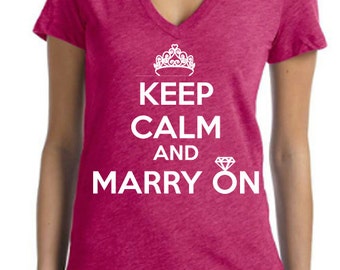 Keep calm marry on | Etsy