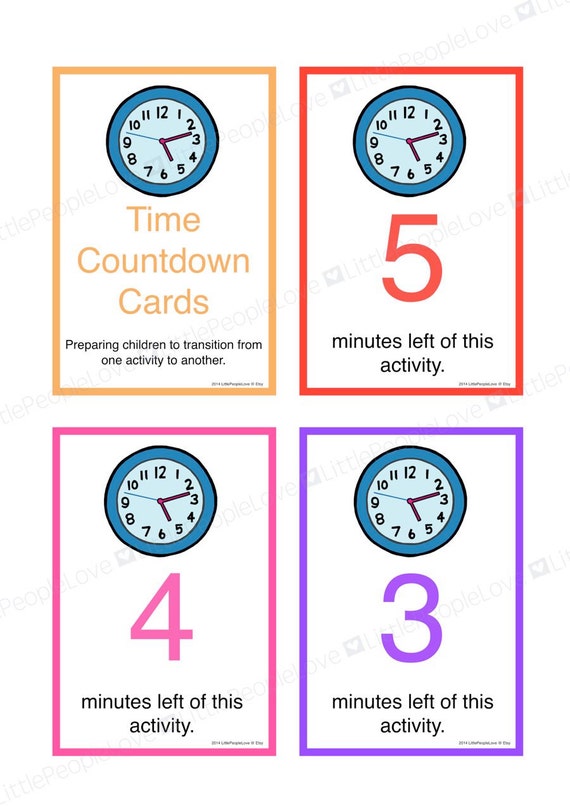 Time Countdown Cards