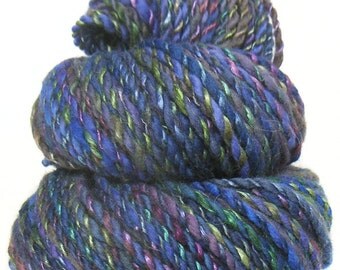 Handspun handdyed yarn baby camel silk and Merino wool