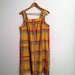 1970s Yellow Plaid Sundress