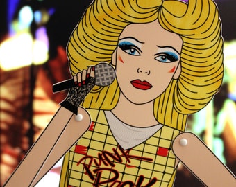 Hedwig and the angry inch tribute fan art paper doll assembled articulated musical John Cameron Mitchell