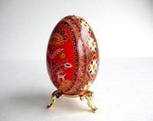 Pysanka, ukrainian Easter egg, hand painted Goose egg