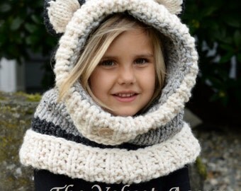 CROCHET PATTERN-Flint Fox Cowl 12/18 months Toddler Child