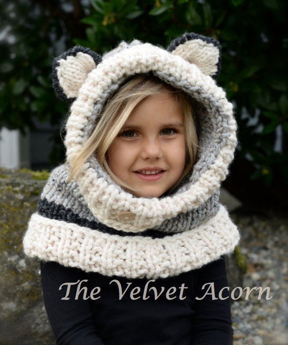 Knitting PATTERN-The Wren Wolf Cowl 12/18m ToddlerChild