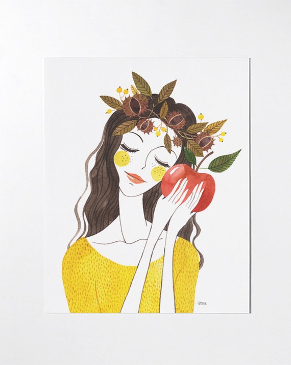 Items similar to SALE Autumn 8x10 art print on Etsy