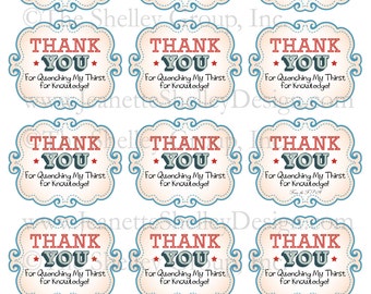 free printable tags quench my thirst | just b.CAUSE free printable tags quench my thirst | just b.CAUSE