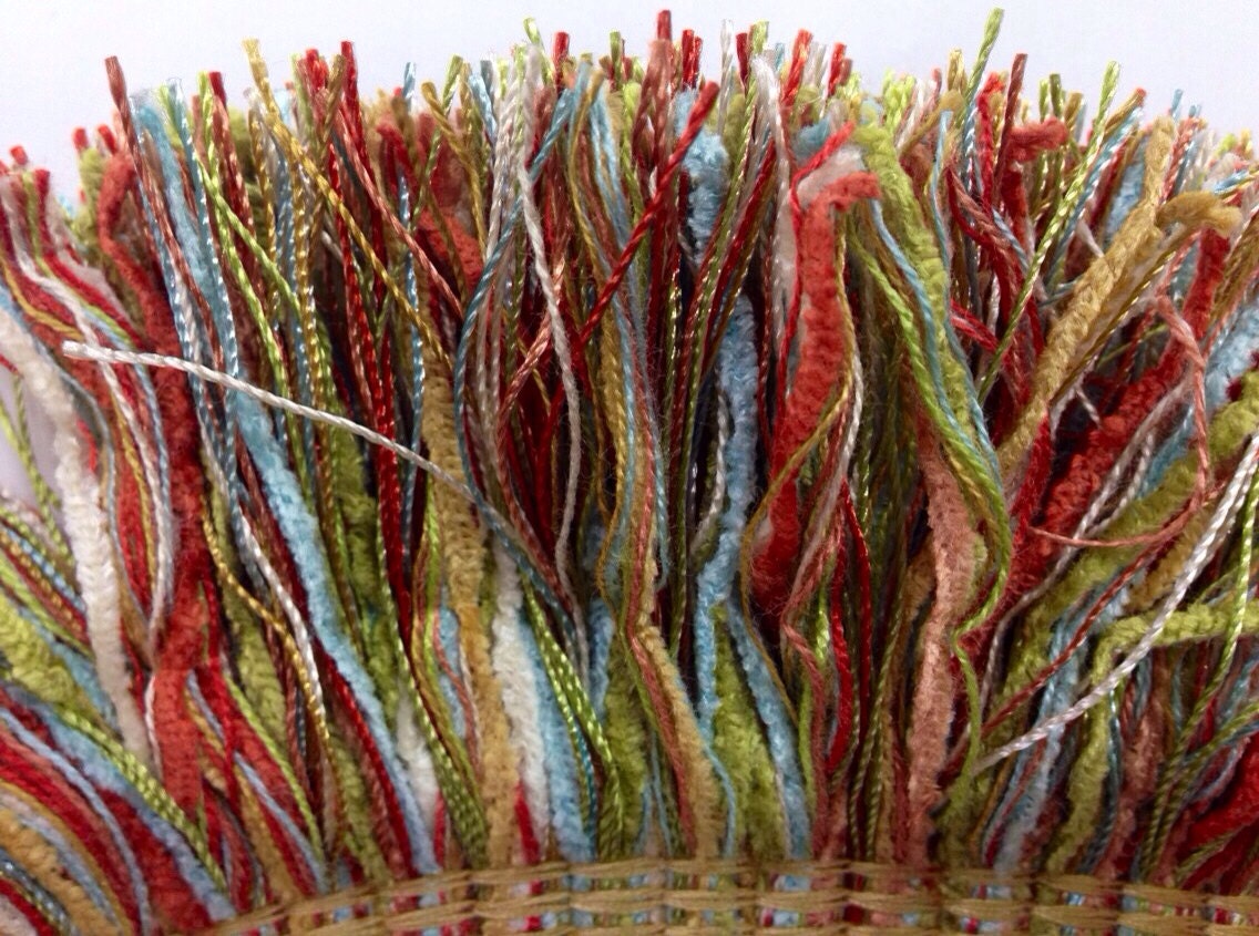 Multicolored Brush Fringe Trim By The Yard