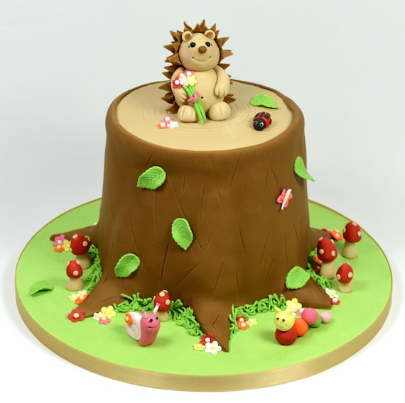 Hedgehog Tree Stump Cake Decorating Tutorial by ...