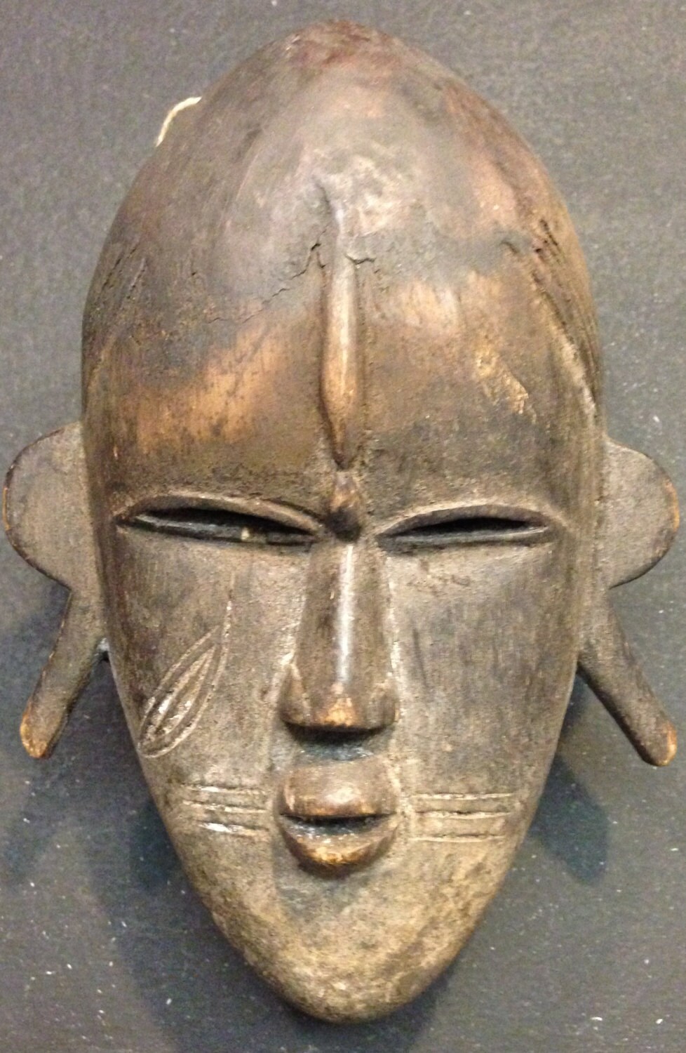 African Mask Hand Carved Wood Guro Baule Mask by WorldofBacara