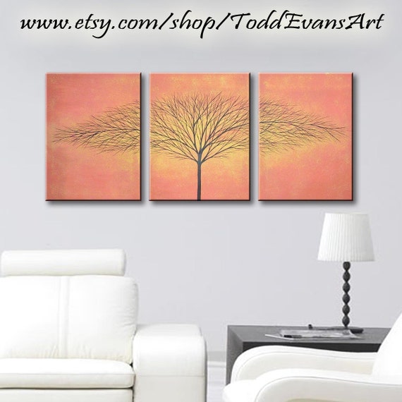 Orange Wall decor Canvas Art Wall art Canvas Painting ORIGINAL