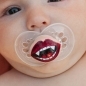 Vamp it Up- Limited Edition- Custom Hand Painted Pacifier MAM 6 to 18 Month CLEAR