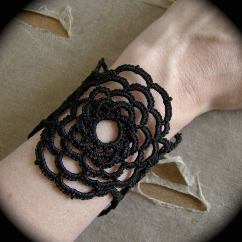 https://www.etsy.com/listing/191336514/tatted-lace-cuff-bracelet-woven-rose?