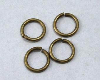 8mm Antique Brass Jump Rings #RJA028