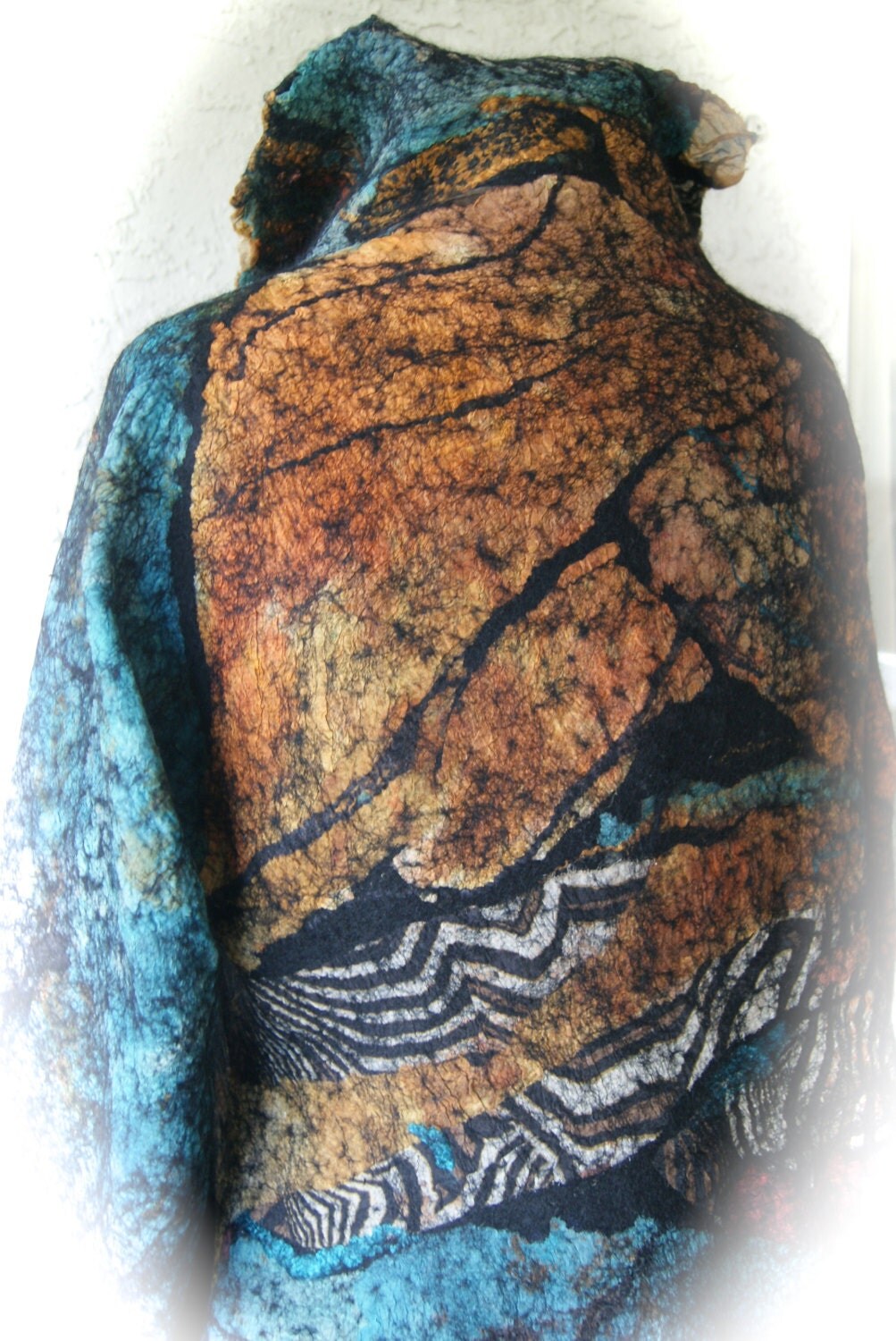 Nuno Felted ButterflyJacket Size M a SugarPlum Original by J.