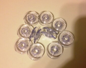 10 Plastic Bobbins for Pfaff Sewing Machines