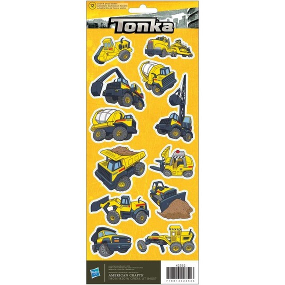 Tonka Construction Truck Stickers Gifts for Boys by iluvdesign