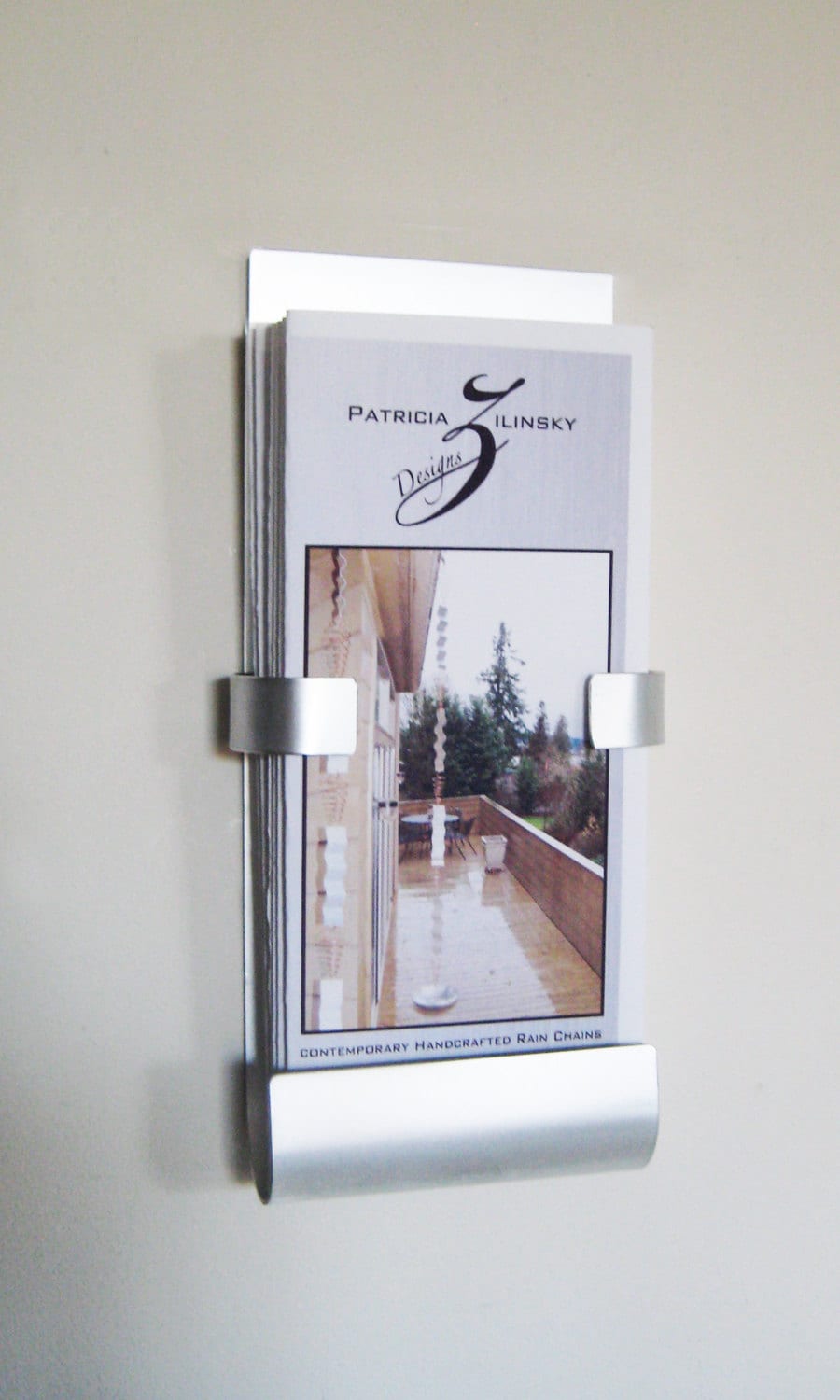 Wall Mount Metal Brochure Holder