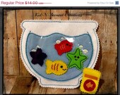 Christmas In July Sale Pretend Fishbowl , felt story board, felt shapes, felt toy Il_170x135