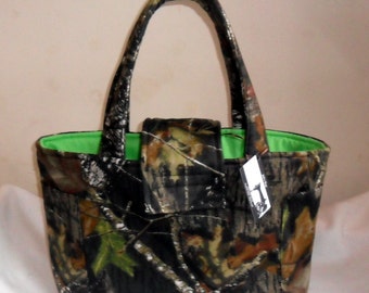 Large Mossy Oak Breakup Camouflage Diaper Bag Tote CHOICE OF INTERIOR