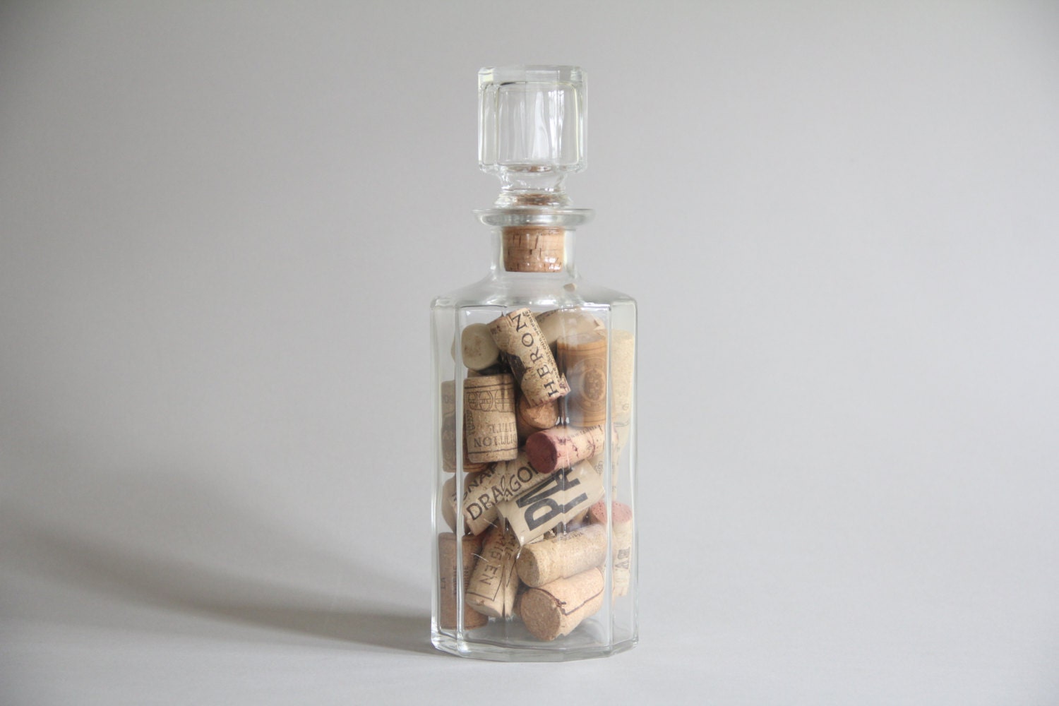 Vintage Glass Liquor Bottle with Corks / by vintanthromodernhome