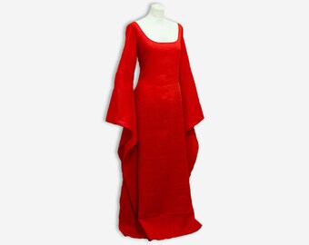 Game of Thrones costume, Melisandre dress, medieval dress, Halloween dress, celtic dress, melisandre costume, pagan dress, red wedding