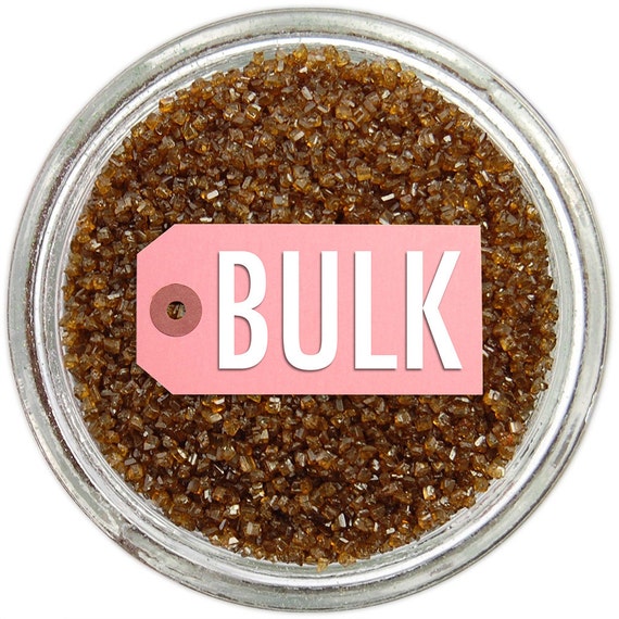 Brown Sanding Sugar BULK (1lb) - brown fine sugar for decorating