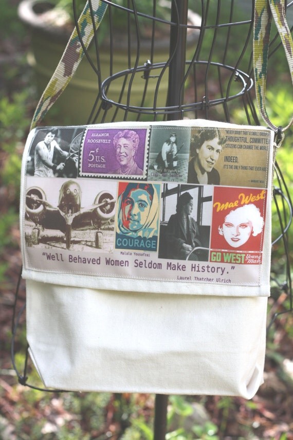 ... to Women Empowering Messenger Bag made from Recycled Materials on Etsy