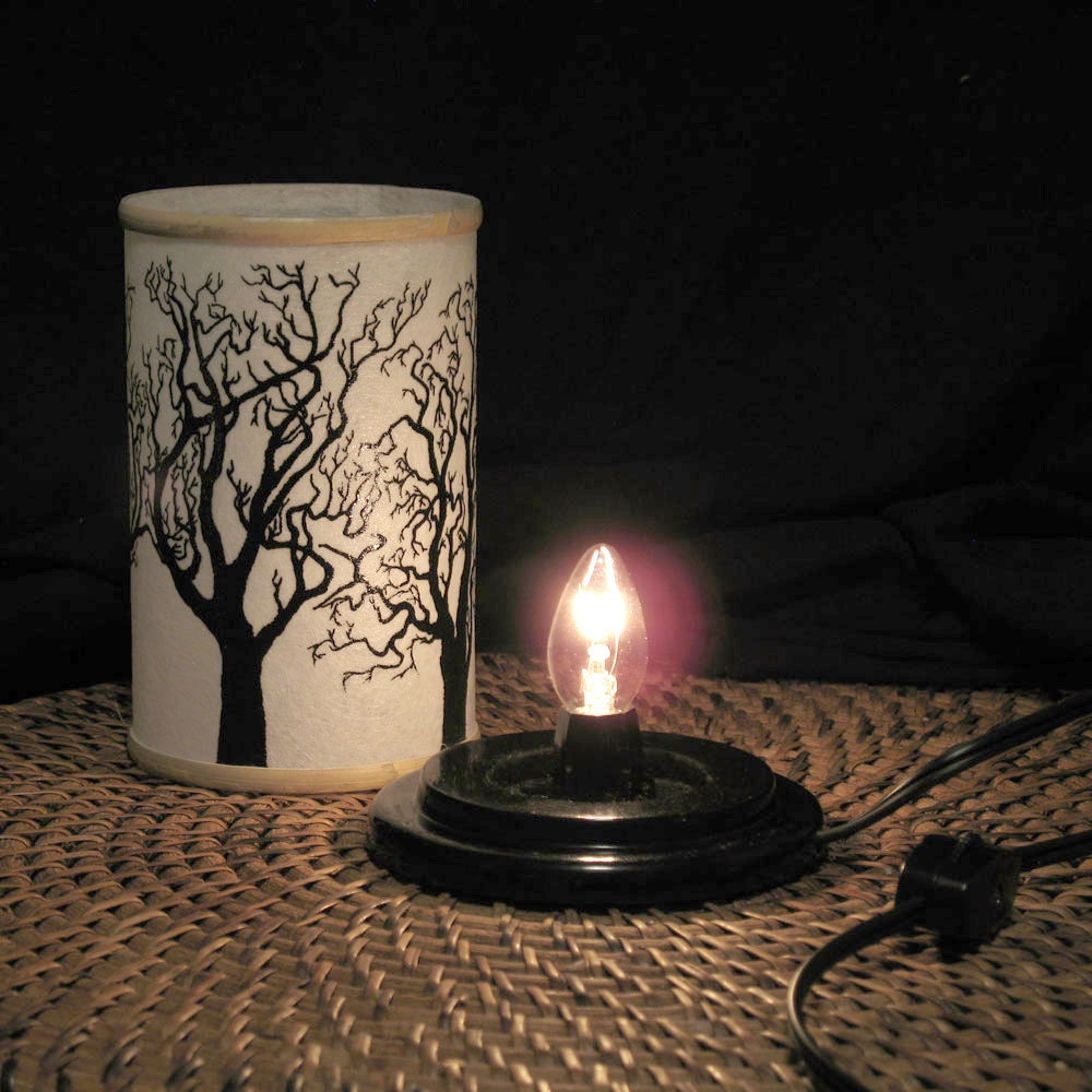 Table top Night Light Electric Shoji Lantern Small Tree Home