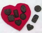 Christmas in July Sale Candy heart shapes matching felt game great for quiet books or busy bags Il_170x135