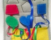 Christmas in July Sale Felt shapes quiet book page 9 different shapes Il_170x135