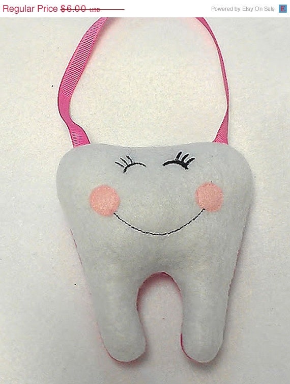 SALE Girls Tooth fairy Pillow Hang on a doorknob or bed post Il_570xn