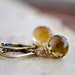 Citrine Gold Drop Earrings Gemstone Jewelry November Dangle Fall Fashion PoleStar