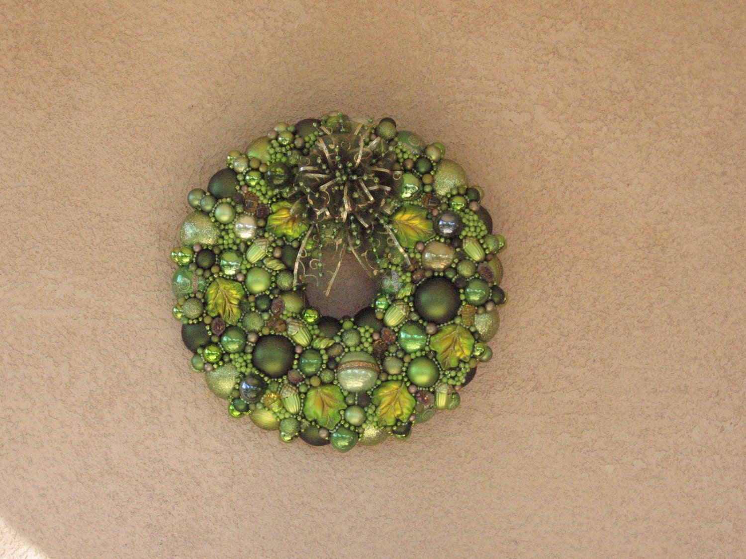 Apple Green Ornament Wreath