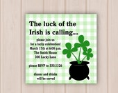 Printable Luck of The Irish Party Invitation Il_170x135