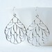 Silver Glossy Pendant Earrings