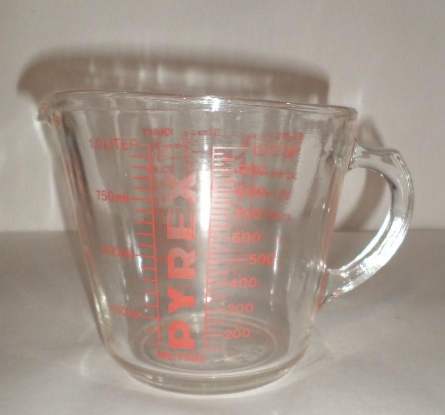 Vintage Pyrex 4 Cup Pyrex Measuring Cup Glass Measuring 4624