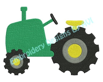 Tractor Farm Machine Embroidery Design 4x4 and 5x7 Instant Download