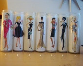Vintage Barbie Inspired Tall Pillar Novelty Candle-unscented You pick 1