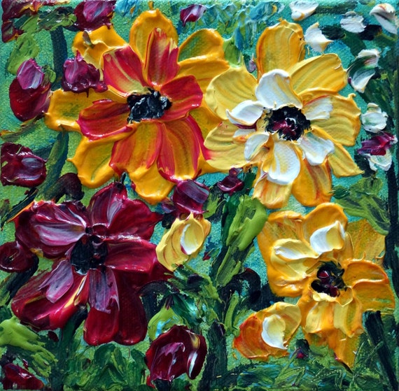 Oil Painting Original Art SPRING Flowers BOUQUET