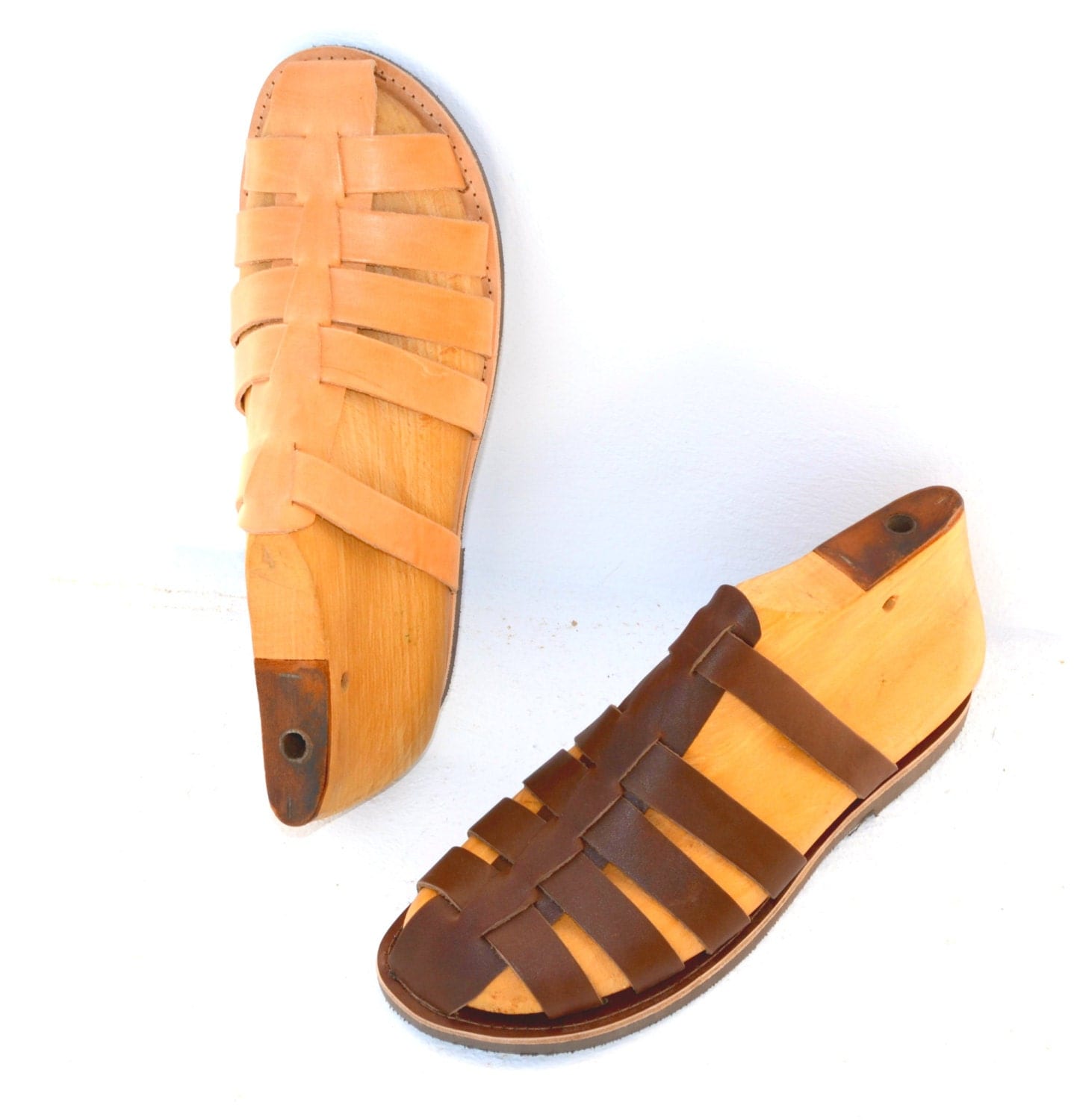 Greek Handmade Roman Leather Sandals For Men New Style 8961