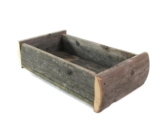 Reclaimed Wood Box - Primitive Decor - Naturally Distressed Repurposed Fence Box