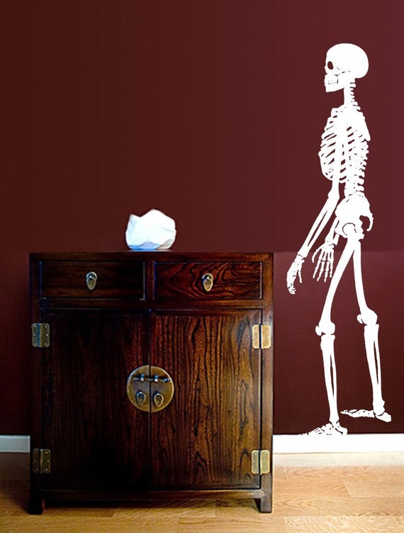 Human Body Skeleton Vinyl Wall Decal Home Decor Interior Art