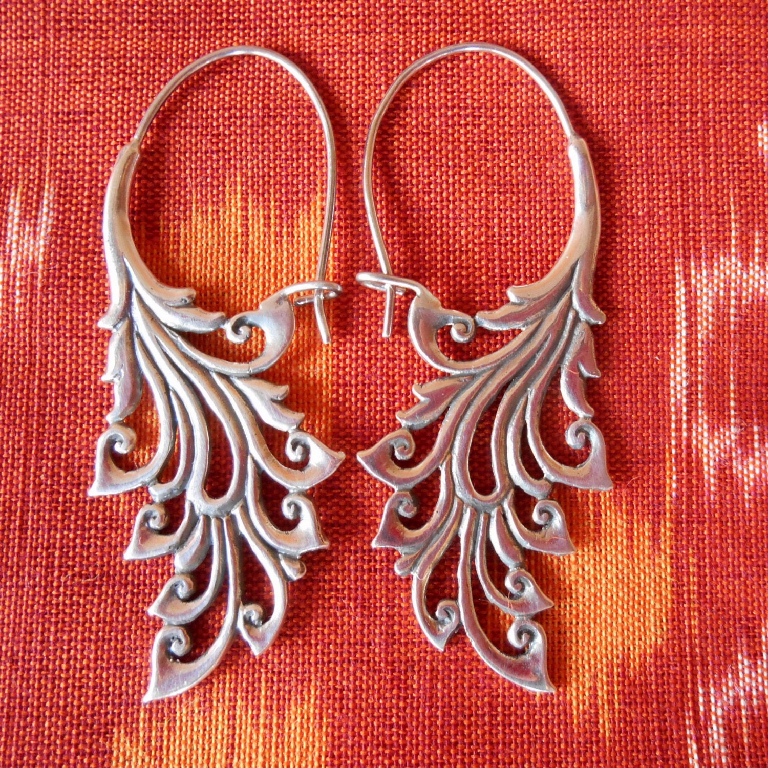 Bali Sterling Silver Earrings / silver 925 / Balinese handmade