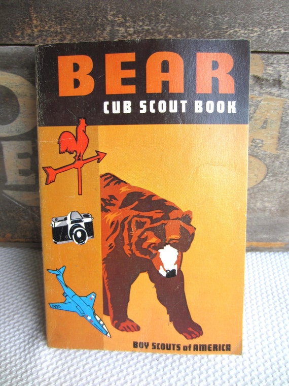 Vintage 1967 Bear Cub Scout Book