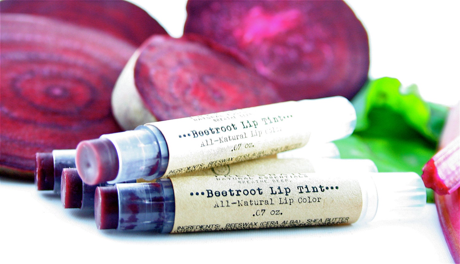 Beetroot Lip Tint All Natural Tinted Lip Balm Natural