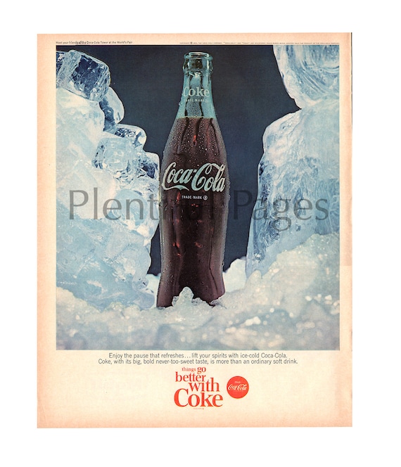 1965 Coca Cola Vintage Ad Things Go Better With by PlentifulPages