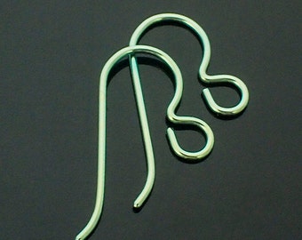 4 Pairs Handmade Perfect Curve Anodized Niobium Ear Wires - You Pick Color Anodized AFTER Cutting and Forming - Hypoallergenic
