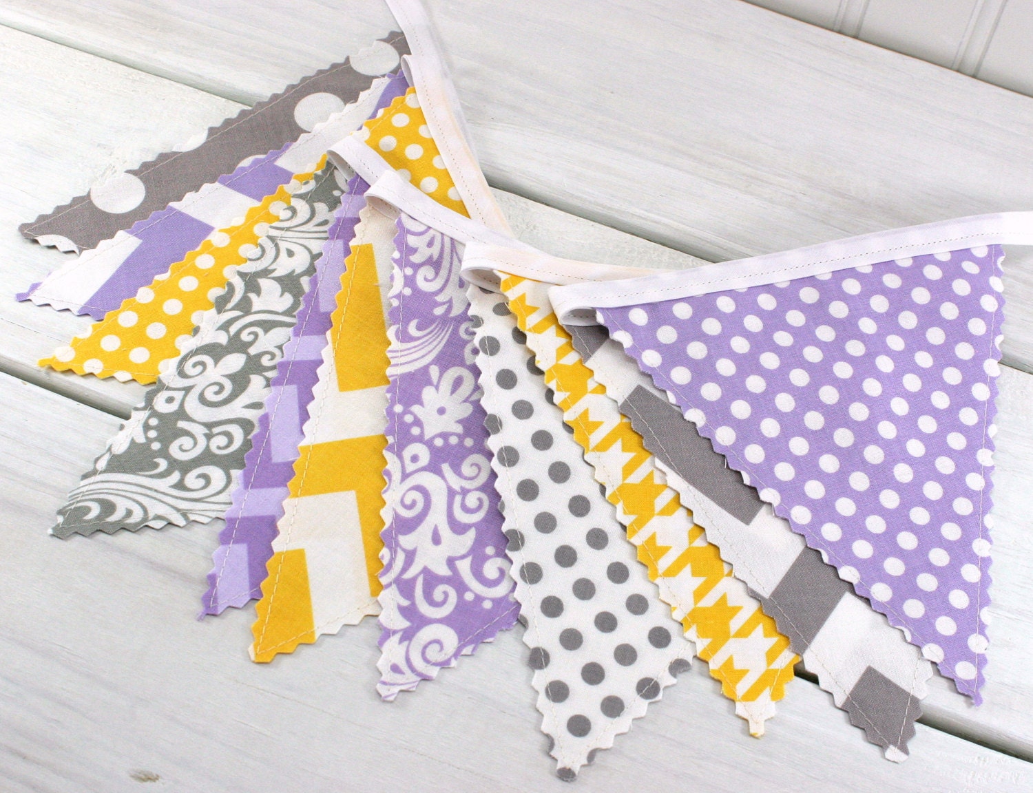 Bunting Banner Fabric Flags Baby Girl Nursery Decor