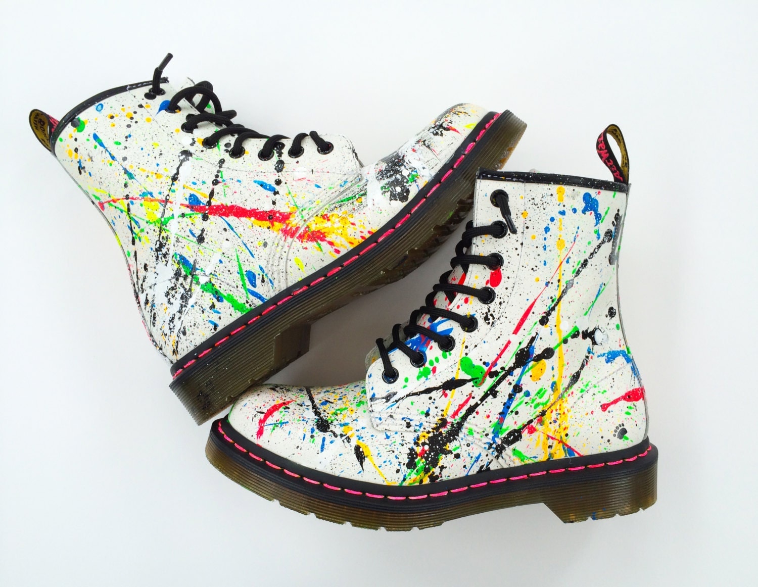 Doc Marten's Custom Hand Painted 90's Splatter by BearGallery