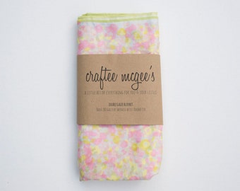 Nani IRO Double Gauze Swaddle Blanket- Japanese Double Gauze Muslin Baby Blanket- Choose Your Color- Nursing Cover- Nani IRO Fuwari Fuwari